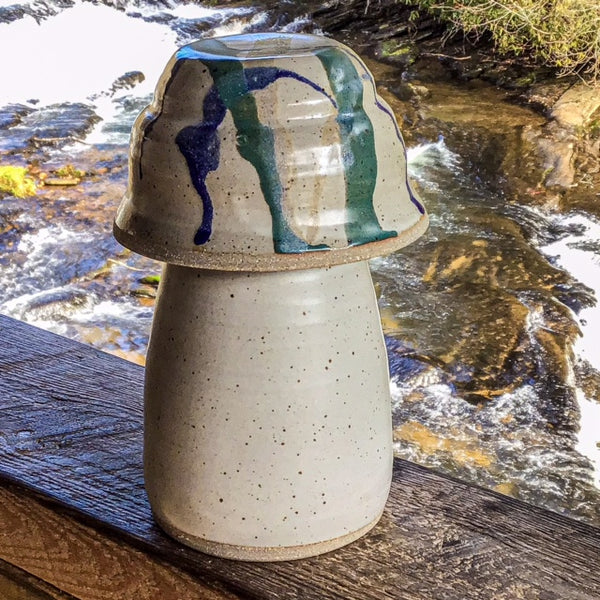 Mushroom Carafe' with lidded bowl